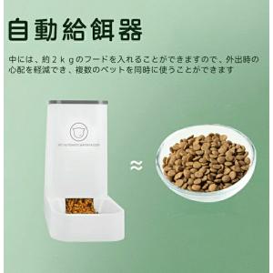 猫 犬 自動給餌器 自動給水器 セット 大容量...の詳細画像2