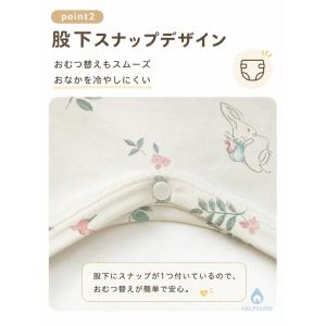 キッズ スリーパー 夏用 五分袖 薄手 ひんや...の詳細画像3