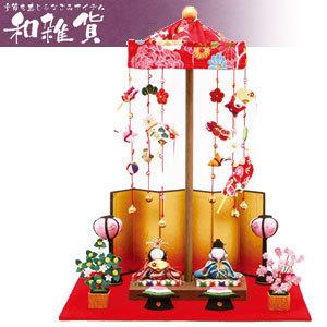 リュウコドウ（龍虎堂）　卓上ミニ輪飾り わらべ雛　【雛人形/ひな人形】