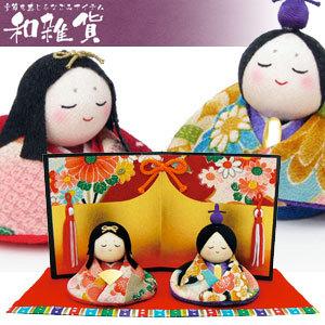 リュウコドウ（龍虎堂）　友禅おすまし雛 【雛人形/ひな人形】