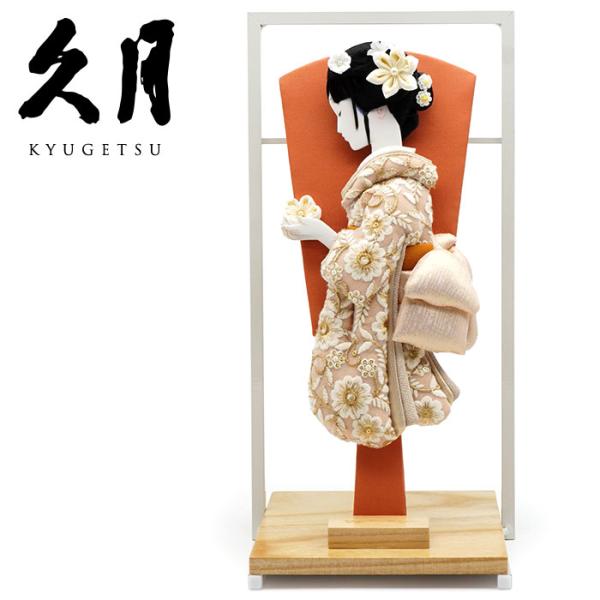 【送料無料】久月作 横顔刺繍レース羽子板 フレーム飾り　正月飾り/女の子/女児/お祝い/節句/コンパ...