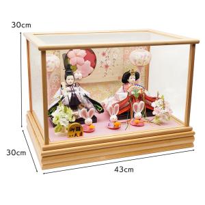 久月作 おひなさま 親王飾り ケース入り ナチ...の詳細画像1