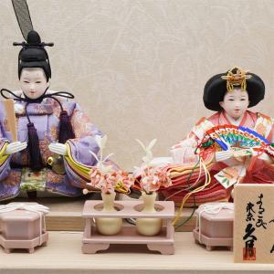 久月作 束帯親王飾り グレー白花 収納台セット...の詳細画像2