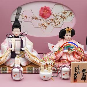 久月作 束帯親王飾り 亀甲枝垂桜収納台セット ...の詳細画像3