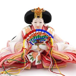 久月作 束帯親王飾り 白桜刺繍 収納台セット ...の詳細画像5