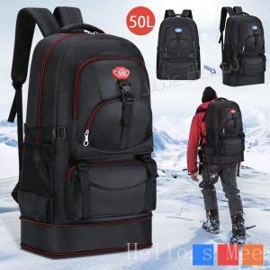 リュックサックリュック大容量50Lバックメンズ鞄かばんボディーバッグUSB充電防水通気登山アウトドアレディースメンズバッグザック黒