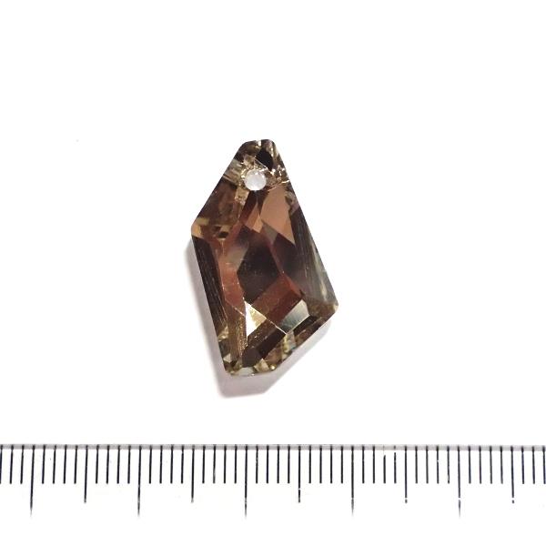 10272-〔ガラス〕　ペンダント　ドロップチャーム　コーヒー　２２ｘ１２mm　１個