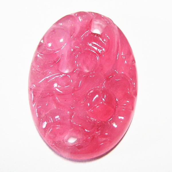 10763-《Vintage・カボション》　オーバル　１８x１３ｍｍ　１個