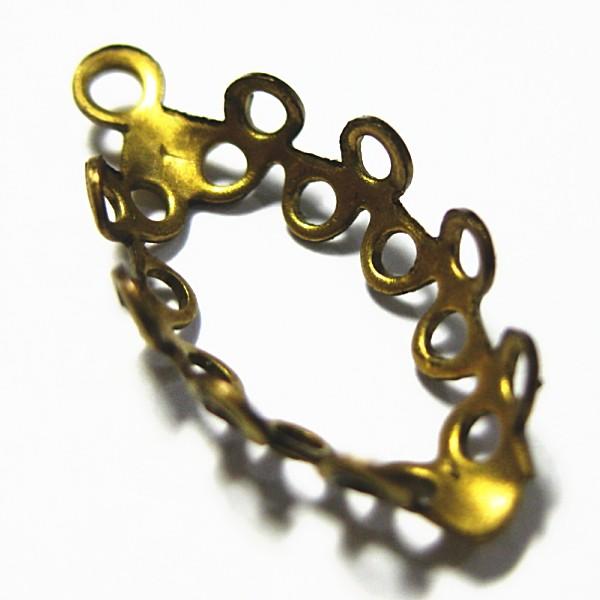 10900-《Vintage・カボション》　セッティング　Navette　Brass　１５x７mm　...