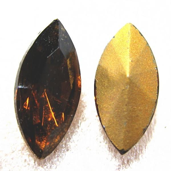 10944-《Vintage・カボション》　Ｎａｖｅｔｔｅ　１５ｘ７mm　２個/１セット