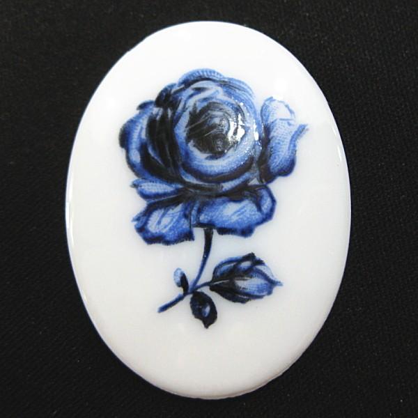 11025-《Vintage・カボション》　オーバル　４０x３０ｍｍ　１個