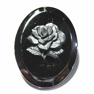 30433-瑠璃玉 とんぼ玉 青x白 花 四角 標準10mm程度 【1個】 : Hello