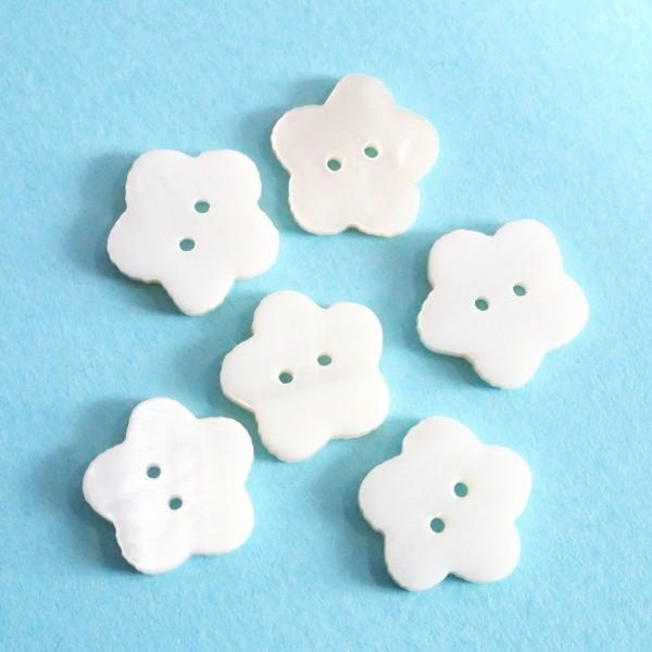 1140-『シェル』　２ホール　ボタン　金平糖　１３mm　６個/１パック