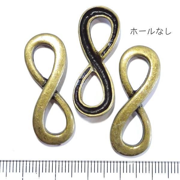 11531-《メタルチャーム・パーツ》　コネクター　真鍮古美　３４ｘ１３mm　３個/１セット