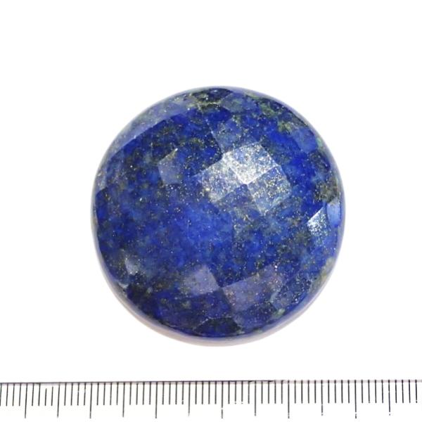 1185-『天然石ルース』　ラピスラズリ（ホール無）※カット有※　約４０mm（２４．１ｇ）　１個
