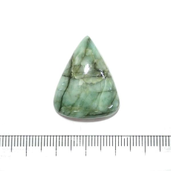 1235-『天然石ルース』　エメラルド（ホール無）　約２８ｘ２２．５mm（６．２ｇ）　１個