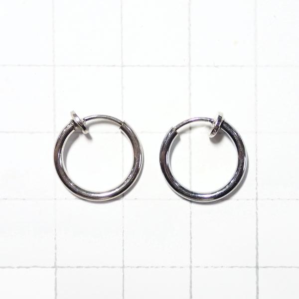 1293-《イヤーパーツ》　イヤリング　銀色　１３mm　１組（２個）/１セット