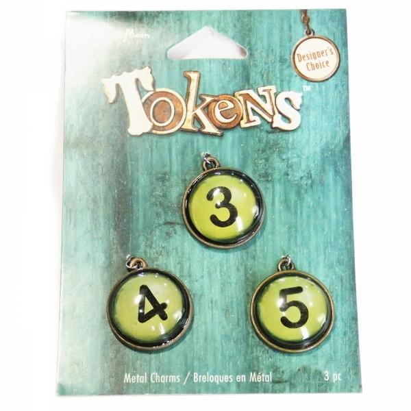 13892-《Blue Moon Beads》　チャーム　３・４・５　真鍮古美　２０mm　３個/１セ...