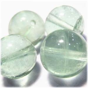 14031-天然石 12mm丸玉 フローライト 4粒