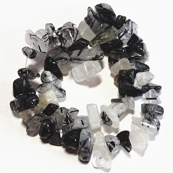 1442-《天然石　さざれ》　ルチルクォーツ　約１８cm　１本