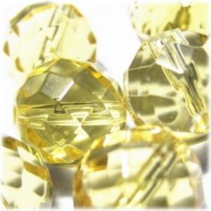 1501-天然石ビーズ 10mmカット丸玉 シトリン 6粒