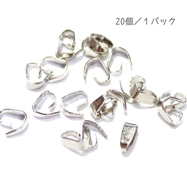 15191-【基本パーツ】　バチカン　銀色　６ｘ２．５mm　２０個/１セット