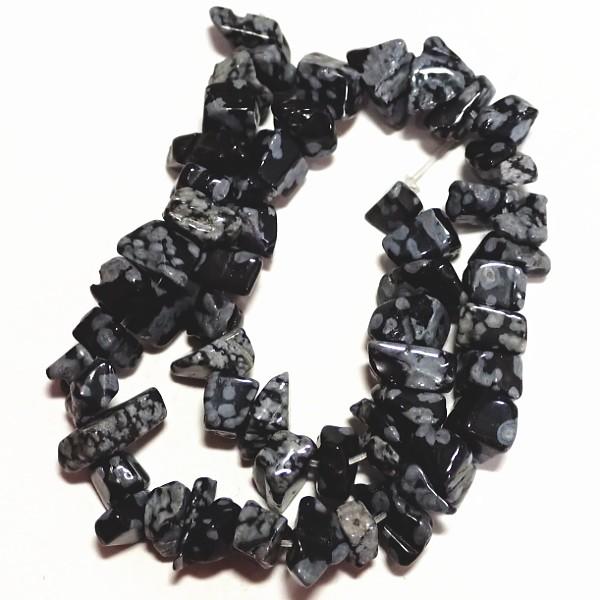 1537-《天然石　さざれ》　スノーフレーク　約１８cm　１本