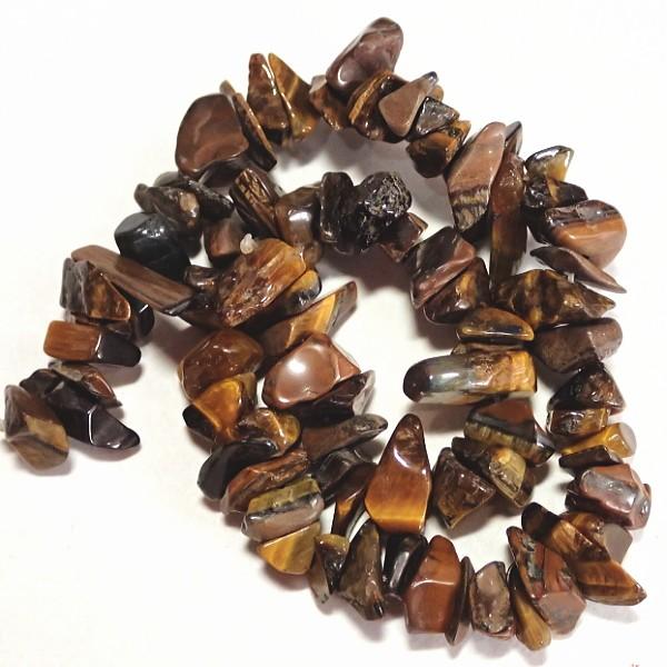 1546-《天然石　さざれ》　タイガーアイ　約１８cm　１本