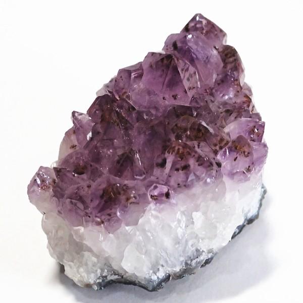 16006-《天然石　クラスター》　アメジスト　ブラジル産　７５x５５x５０mm　重量：２５２g　１...