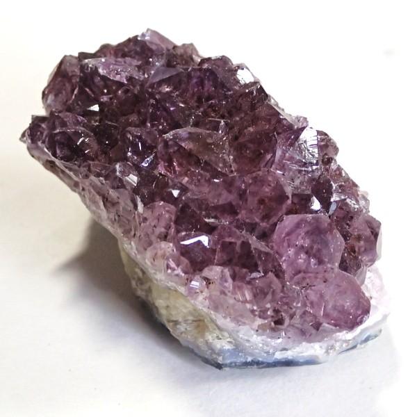 16033-《天然石　クラスター》　アメジスト　ブラジル産　７５x４０x４５mm　重量：１９１g　１...