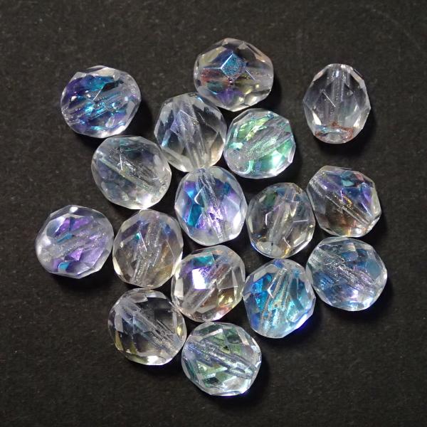 0190-8FC/0003AB　クリスタルオーロラ　８ミリ　１６個/１パック
