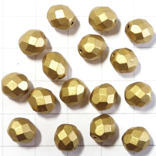 20000-8FC/K0172　メタリックアズテックゴールドマット　８ミリ　１６個/１パック
