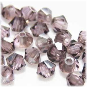 2031-SB3LA-S スワロフスキー 3mmソロバン　ライトアメジストサテン 25個/1パック