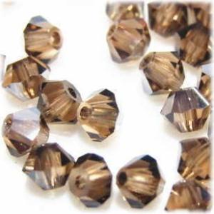 2051-SB3LST-S スワロフスキー 3mmソロバン ライトスモーキートパーズサテン 25個/...