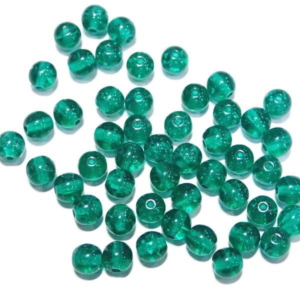 20680-5072　【チェコ6クラックル】　エメラルド　６ｍｍ　５０個/１パック