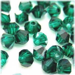 2070-SB3EM-S スワロフスキー 3mmソロバン エメラルドサテン 25個/1パック