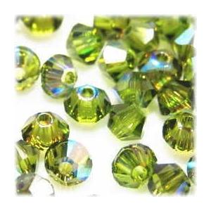 2072-SB3OL-AB スワロフスキー 3mmソロバン オリーブオーロラ 25個/1パック