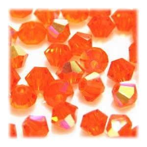 2098-SB3RT-AB スワロフスキー 3mmソロバン レッドトパーズオーロラ 25個/1パック