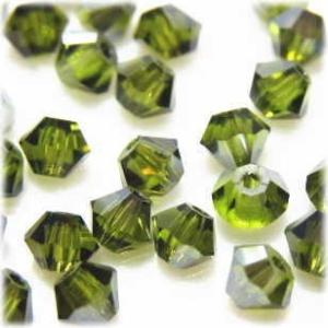 2110-SB3OL-S スワロフスキー 3mmソロバン オリーブサテン 25個/1パック