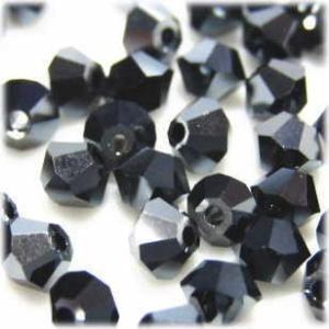 2128-SB3JE-HEM2X スワロフスキー 3mmソロバン ジェットヘマタイト2X 25個/1...