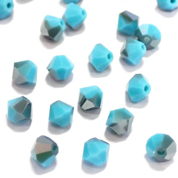 2188-SB4TU-S スワロフスキー ４mmソロバン ターコイズサテン 25個/1パック