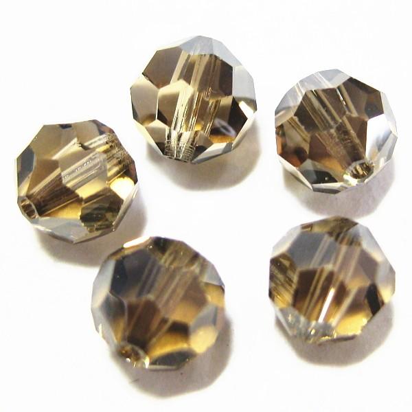 22084-swarovski　＃5000　ライトコロラドトパーズ・サテン　６mm　５個/１パック