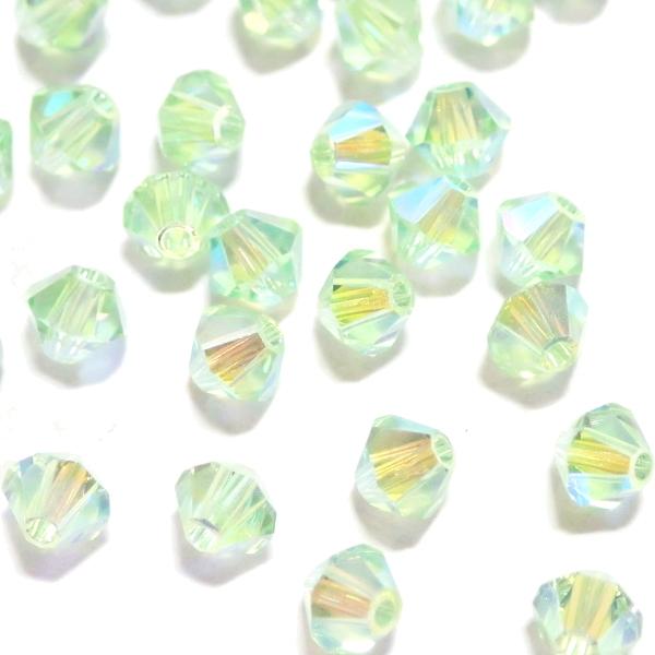 2289-SB4CHR-AB2X スワロフスキー ４mmソロバン クリソライトAB2X 25個/1パ...