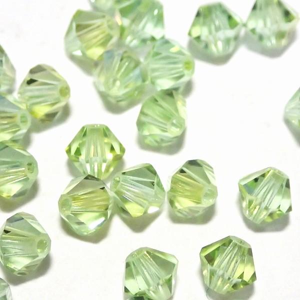 2293-SB4ＣＨＲ-ＣＨＡ スワロフスキー ４mmソロバン クリソライト・シャンパン　25個/1...