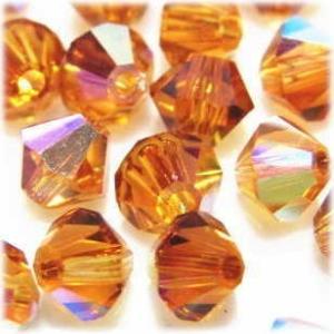 2556-SB6TO-AB スワロフスキー 6mmソロバン　トパーズオーロラ 25個/1パック
