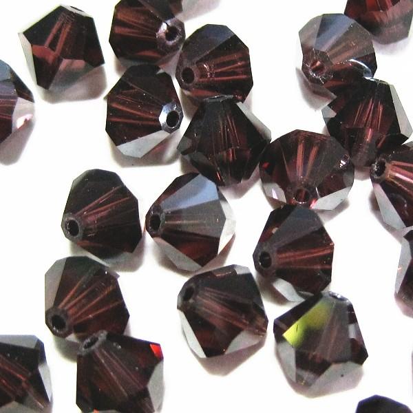 2565-ＳＢ６ＢＵ-Ｓ　スワロフスキー 6mmソロバン　バーガンディー・サテン　２５個/１パック