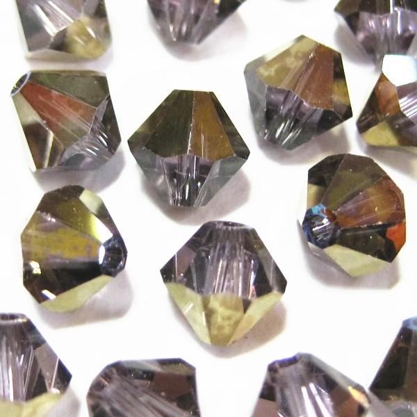 2632-ＳＢ６ＬＡ-ＤＯＲ　スワロフスキー 6mmソロバン　ライトアメジスト・ブロンズ　２５個/１...