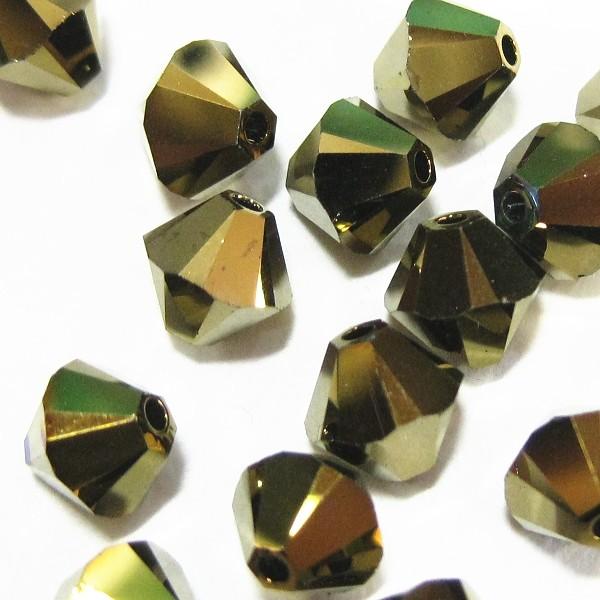 2648-ＳＢ６ＤＯＲ２Ｘ　スワロフスキー 6mmソロバン　ブロンズ　２５個/１パック