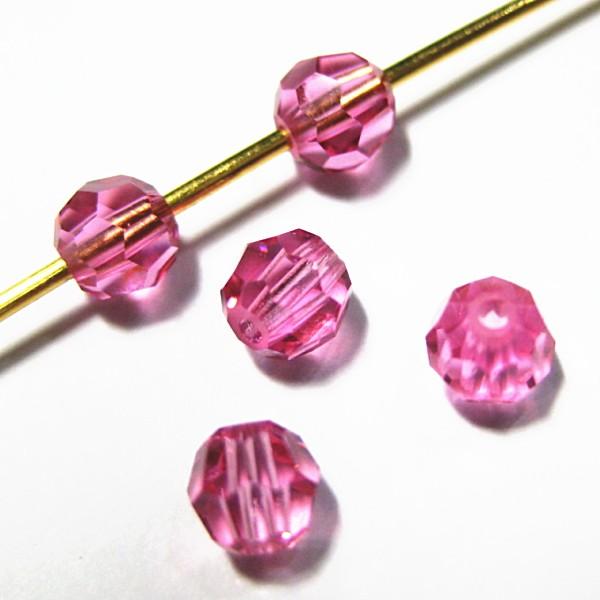 2672-swarovski　＃5000　ローズ　４mm　５個/１パック