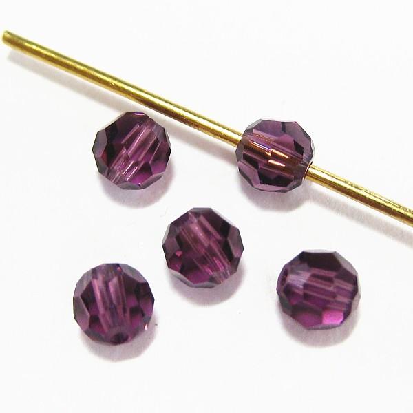 2679-swarovski　＃5000　アメジスト　４mm　５個/１パック